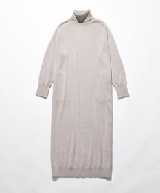 23区 S 【洗える】カシミヤブレンド タートルネック ニットワンピース