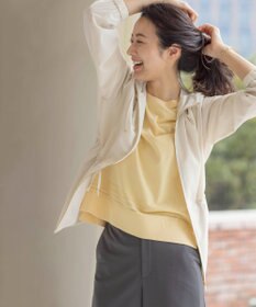 J.PRESS LADIES L 【洗える】80/1スパンタイプライター フーデッド アウター