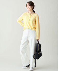 ANY クリアラメフライスヘンリーネックプルオーバー