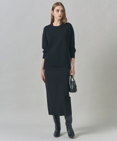 ICB L 【洗える】 シンセティックダブルフェイス ニットタイトスカート