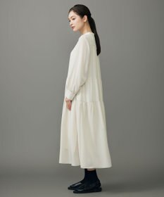 自由区 L シルキータッチティアード ドレス