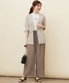 ANY SIS 【洗える】イージードロスト ワイドパンツ