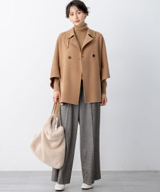 23区 L 【滝沢眞規子さん着用/Oggi掲載/洗える】ピュアカシミヤ タートルネック ニット