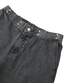 Green Parks タックワイドデニムパンツ