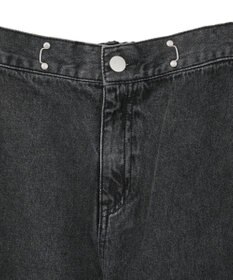 Green Parks タックワイドデニムパンツ