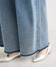 Green Parks タックワイドデニムパンツ