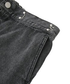 Green Parks タックワイドデニムパンツ