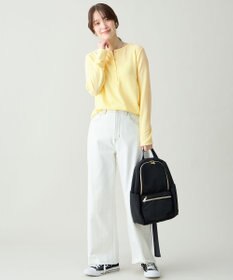 ANY クリアラメフライスヘンリーネックプルオーバー