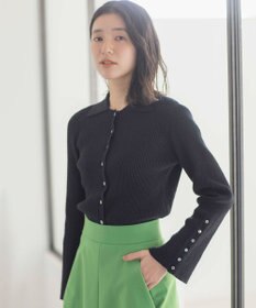 組曲 L 【WEB限定】ミニブークレー襟付きニットポロ