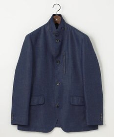 JOSEPH ABBOUD 【清涼/軽量/ストレッチ/ソフト】プリントレノクロス コンバーチブル ジャケット