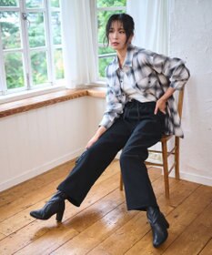 WEGO 【WEB限定/25年秋冬新作/ウエストゴム】裏ベロアワイドイージーパンツ