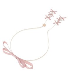 Maison de FLEUR ピンクマニアグログランリボンカチューシャ