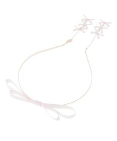 Maison de FLEUR ピンクマニアグログランリボンカチューシャ