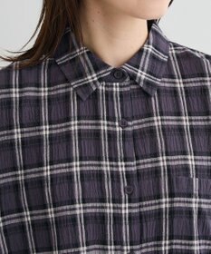 Green Parks スカーフ付チェックシャツ