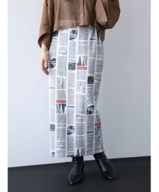 Green Parks ＥＧＯＩＳＴ　マガジンプリントスカート