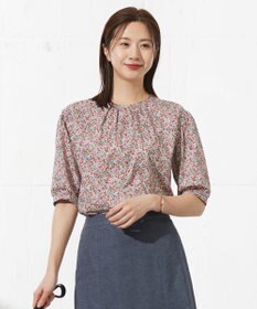 J.PRESS LADIES L 【洗える】LIBERTY Joanna Louise/Phoebe クルーネック ブラウス
