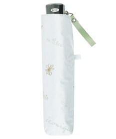 MOONBAT 【一級遮光/晴雨兼用】LANVIN en Bleu (ランバン オン ブルー) 折りたたみ日傘 ラインドローイング 遮光 遮熱 UV