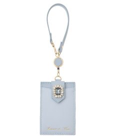 Maison de FLEUR バイカラービジューリールパスケース