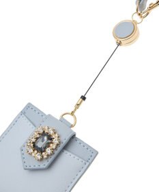 Maison de FLEUR バイカラービジューリールパスケース