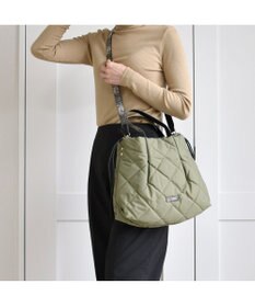 LA BAGAGERIE ドローストリング×キルト2WAYトート Sサイズ