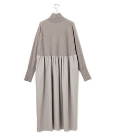 23区 L 【洗える】ギャザーコンビ ニットワンピース
