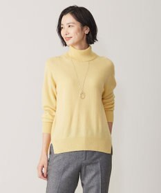 洗える】CASHMERE BLEND タートルネック ニット-