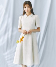 TOCCA  TWEED BLOSSOM ドレス アイボリー系5