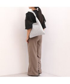 UNBILLION カシュカシュ cachecache / メタリックコードフリルハンドルトート