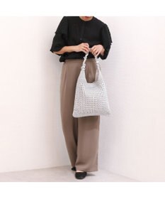 UNBILLION カシュカシュ cachecache / メタリックコードフリルハンドルトート