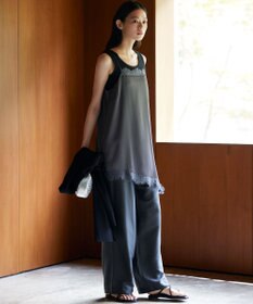 23区 【Oggi掲載】クールタッチタフタ ワイドパンツ