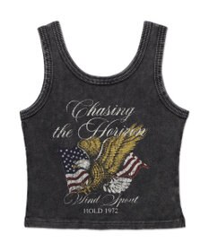 WEGO ヴィンテージウォッシュグラフィックタンク