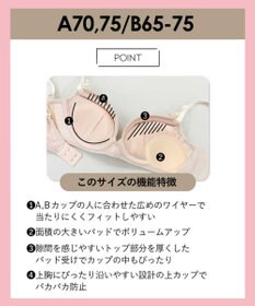 AMPHI ブラジャー パーソナル設計 脇高 背中スムージング 【stylist 4U スタイリストフォーユー】 A～Gカップまで対応 大きいサイズ ブラ BOG300 アンフィ／ワコール