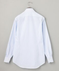 GOTAIRIKU 【形態安定】プレミアムプリーツシャツ＿ワイドカラーストライプ