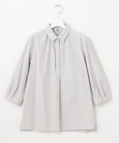 J.PRESS LADIES L 【WEB限定カラーあり・洗える・接触冷感・UVカット・イージーケア】 エステネージュストライプ ブラウス