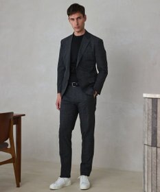 GOTAIRIKU 仕事で着られる 綿100％ 【洗える】カバーネック ドレスTシャツ_ロング