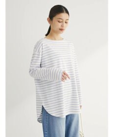 Green Parks ラウンドボーダーリラックスプルオーバー