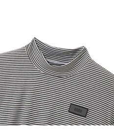 ZERO HALLIBURTON メランジ ボーダー モックネック シャツ ZHG-A4S5 82815 ゴルフウェア