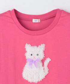 ANY KIDS 【綿100%】ひんやり フリル袖 もしゃもしゃTシャツ