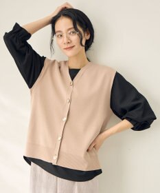 ANY メタルボタンニットベスト