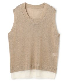 BEIGE， MORION / リネン レイヤードニット
