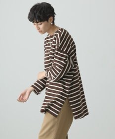 AMERICAN HOLIC ボーダーカットＢＩＧプルオーバー