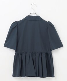 #Newans 【セレモニーにも】オープンカラーペプラムブラウス