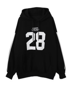 WEGO サイドラインナンバリングパーカー