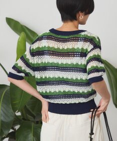 AMERICAN HOLIC マルチボーダー配色ニット