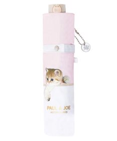 MOONBAT 【一級遮光/軽量】PAUL & JOE 晴雨兼用 折りたたみ日傘 スウィンギングヌネット