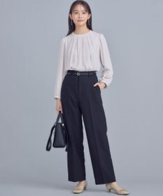 組曲 S 【WEB限定】ベーシックダブルクロス ワイドストレートパンツ