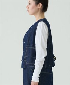 caqu デニムワークベスト