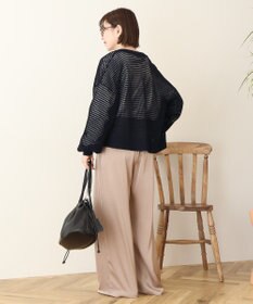 AMERICAN HOLIC 【先行予約】ジップアップメッシュニットカーディガン【WEB限定カラー有り】