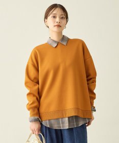 ANY L サイドドットダンボールトレーナー