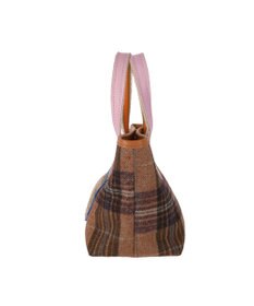 tsumori chisato CARRY ウールチェック ハンドバッグ ミニバッグ